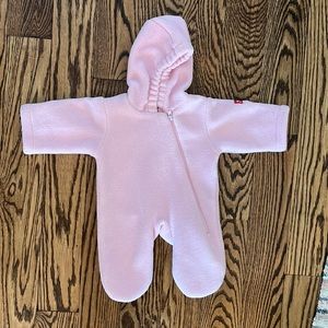 Infant snow bunting WIDGEON WARM PLUS BABY GIRLS FLEECE BUNTING SUIT - PINK